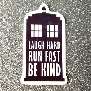 10/$10 DR. WHO Tardis waterproof sticker TV Show